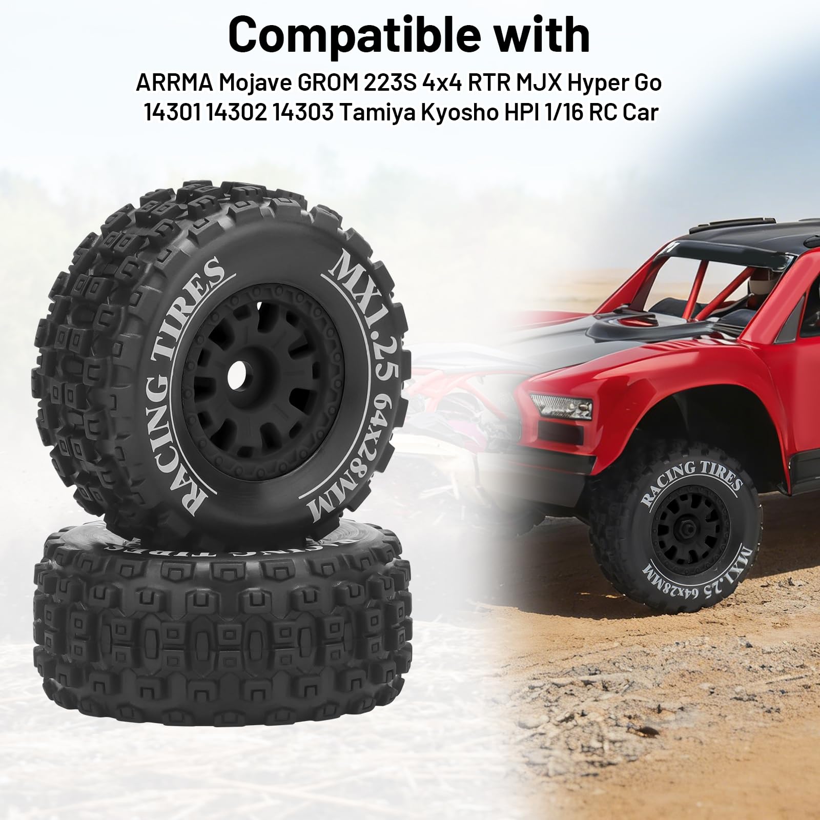 Amazon | 12mm 六角 RC オン/オフ ロードタイヤ ダイトク ラジコンカー